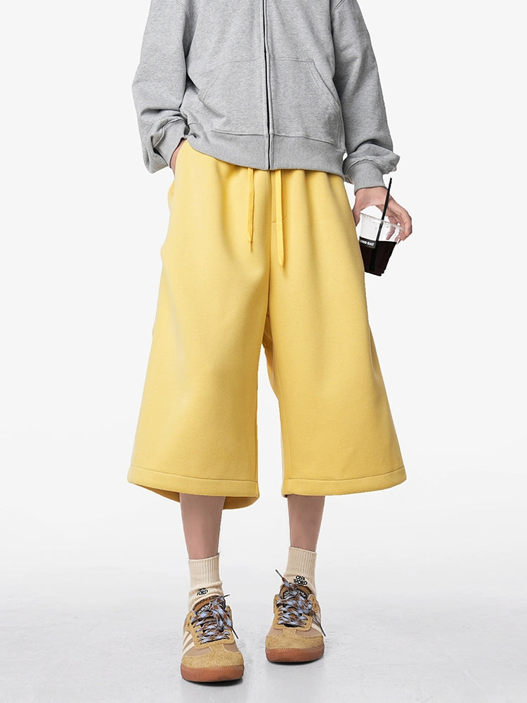WIDE FIT SWEAT CULOTTE SHORTS