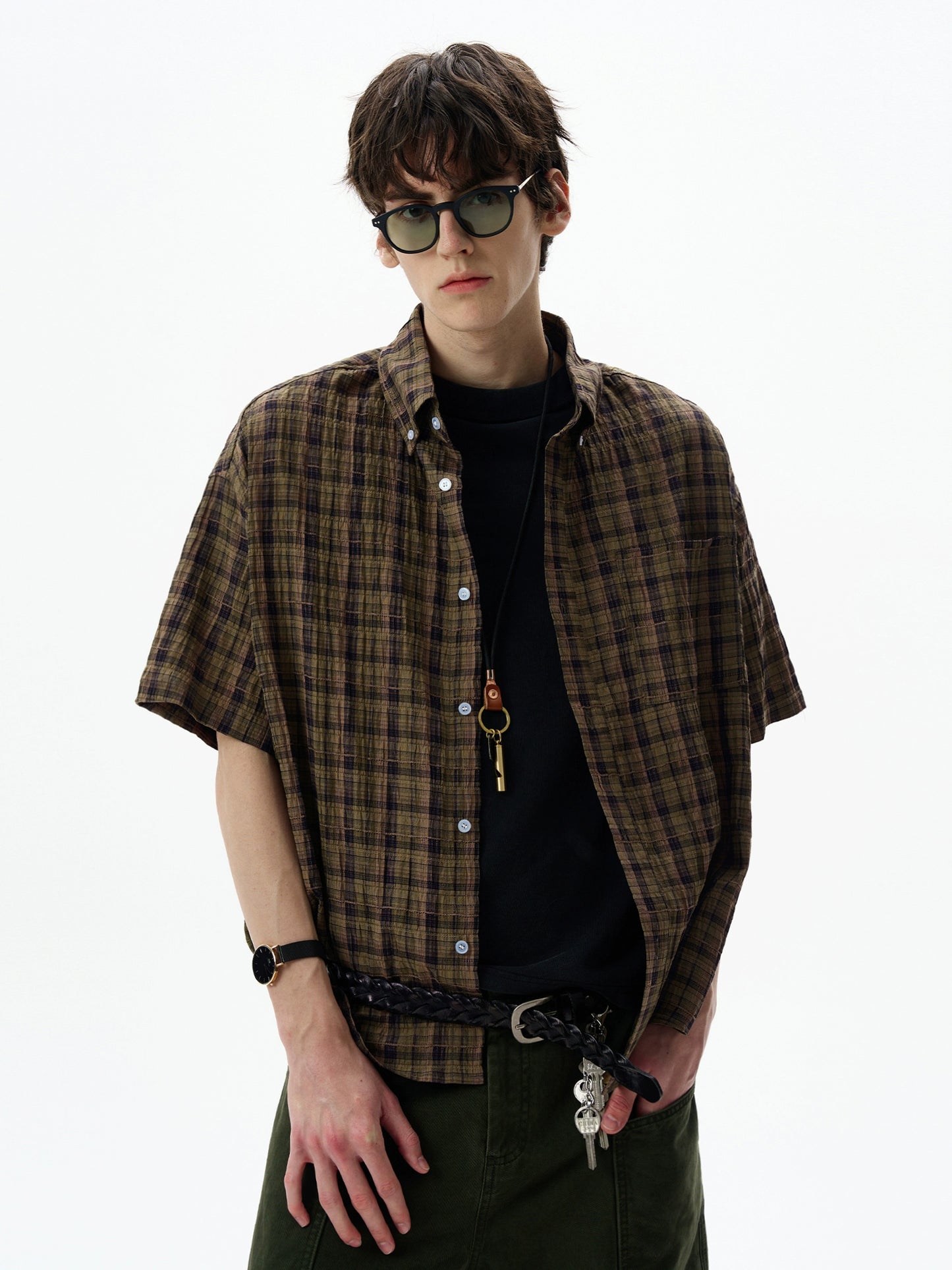 VINTAGE PLAID RELAXED SHIRT
