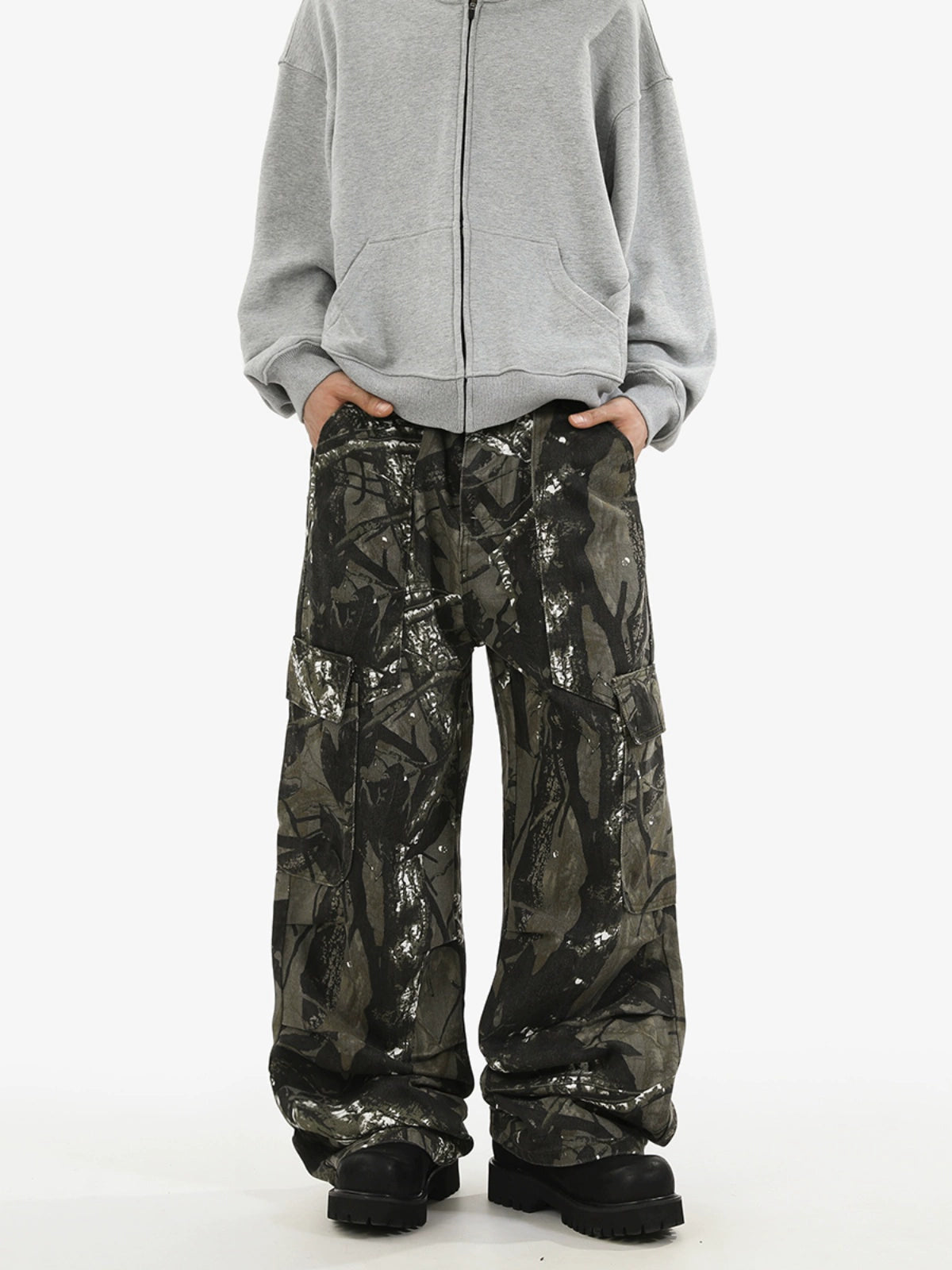 CAMOUFLAGE WIDELEG PANTS