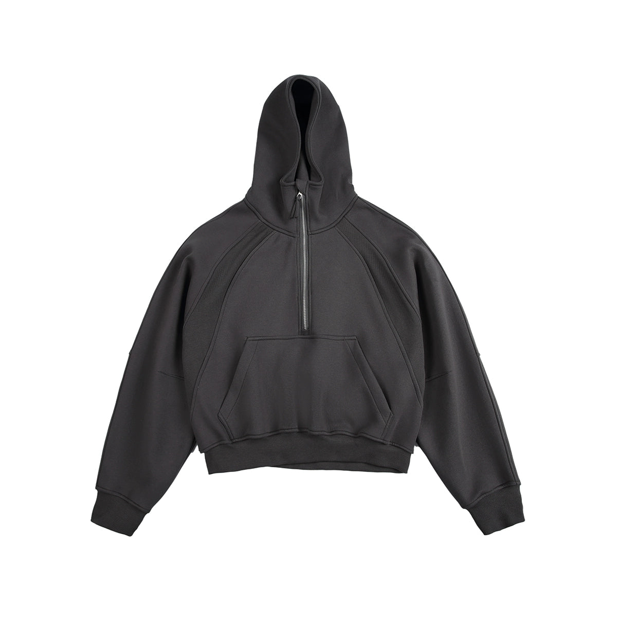 HIGH NECK HEAVY HALF ZIP SWEAT