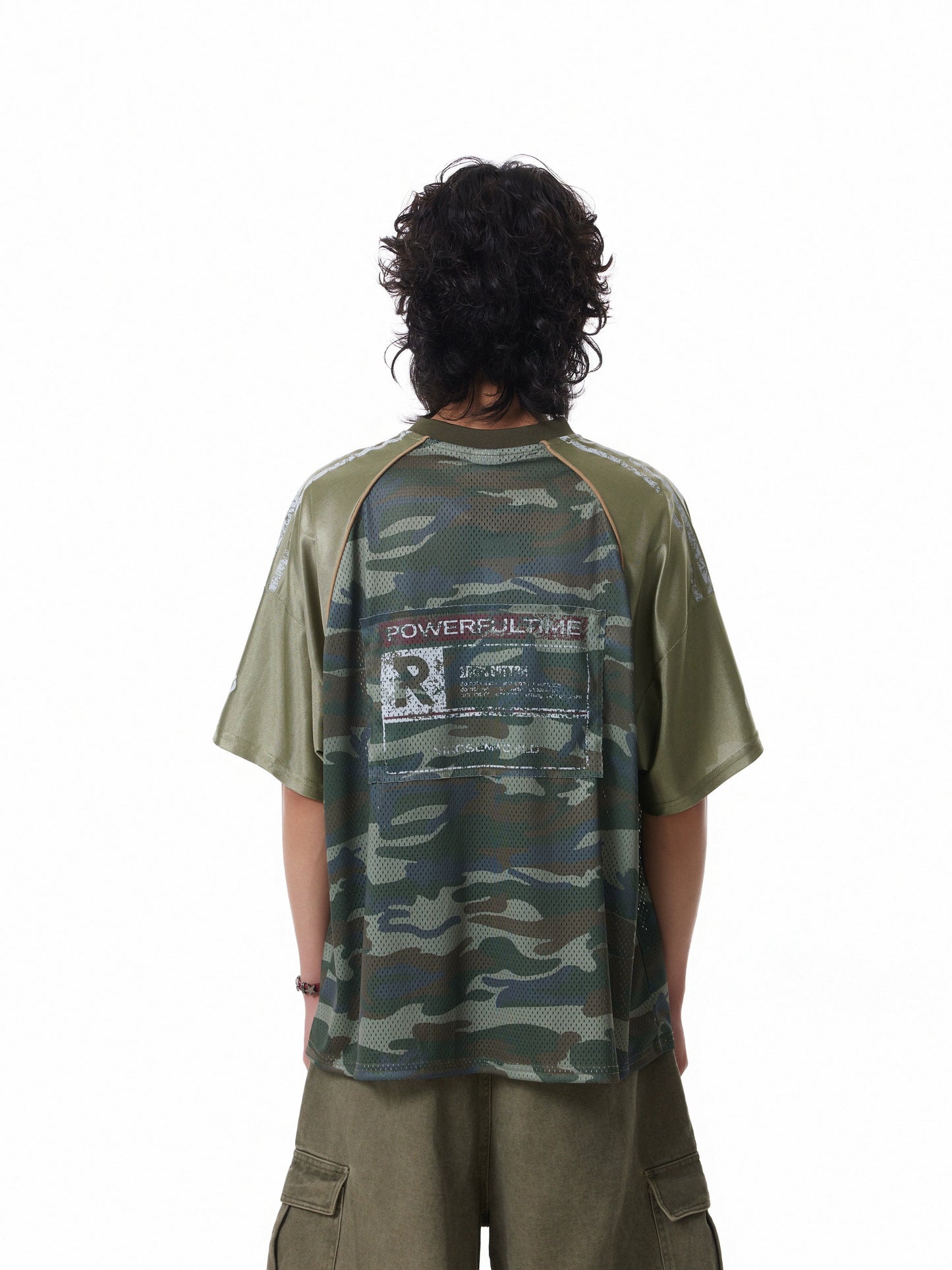 MESH CAMPOUFLAGE STITCHED JERSEY
