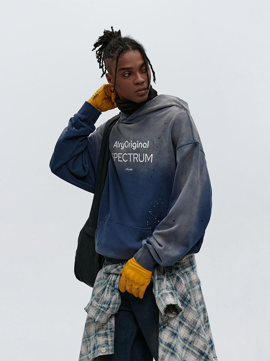 PAINTED GRADIENT WASHED HOODIE