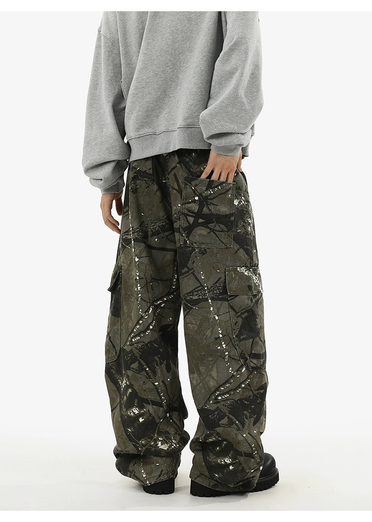 CAMOUFLAGE WIDELEG PANTS