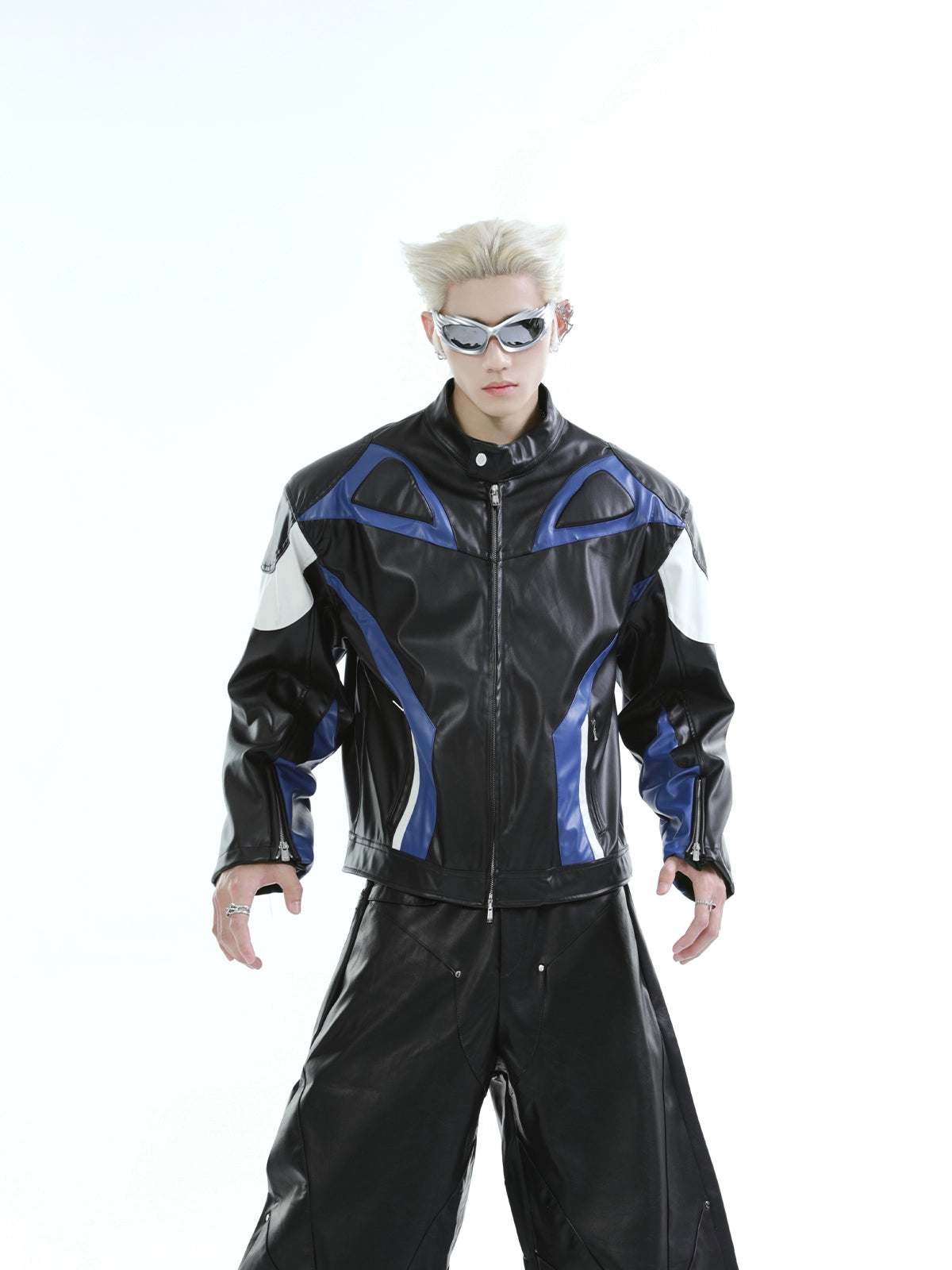 PU LEATHER BIKER JACKET