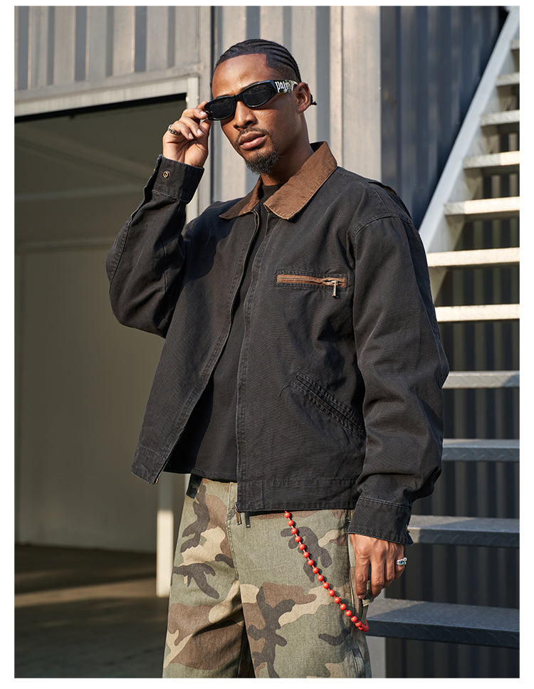 BICOLOR DETRIOIT JACKET