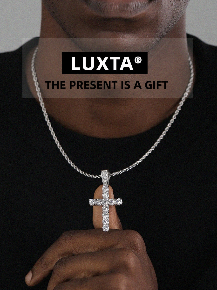 ICED CROSS CHAIN NACKLACE