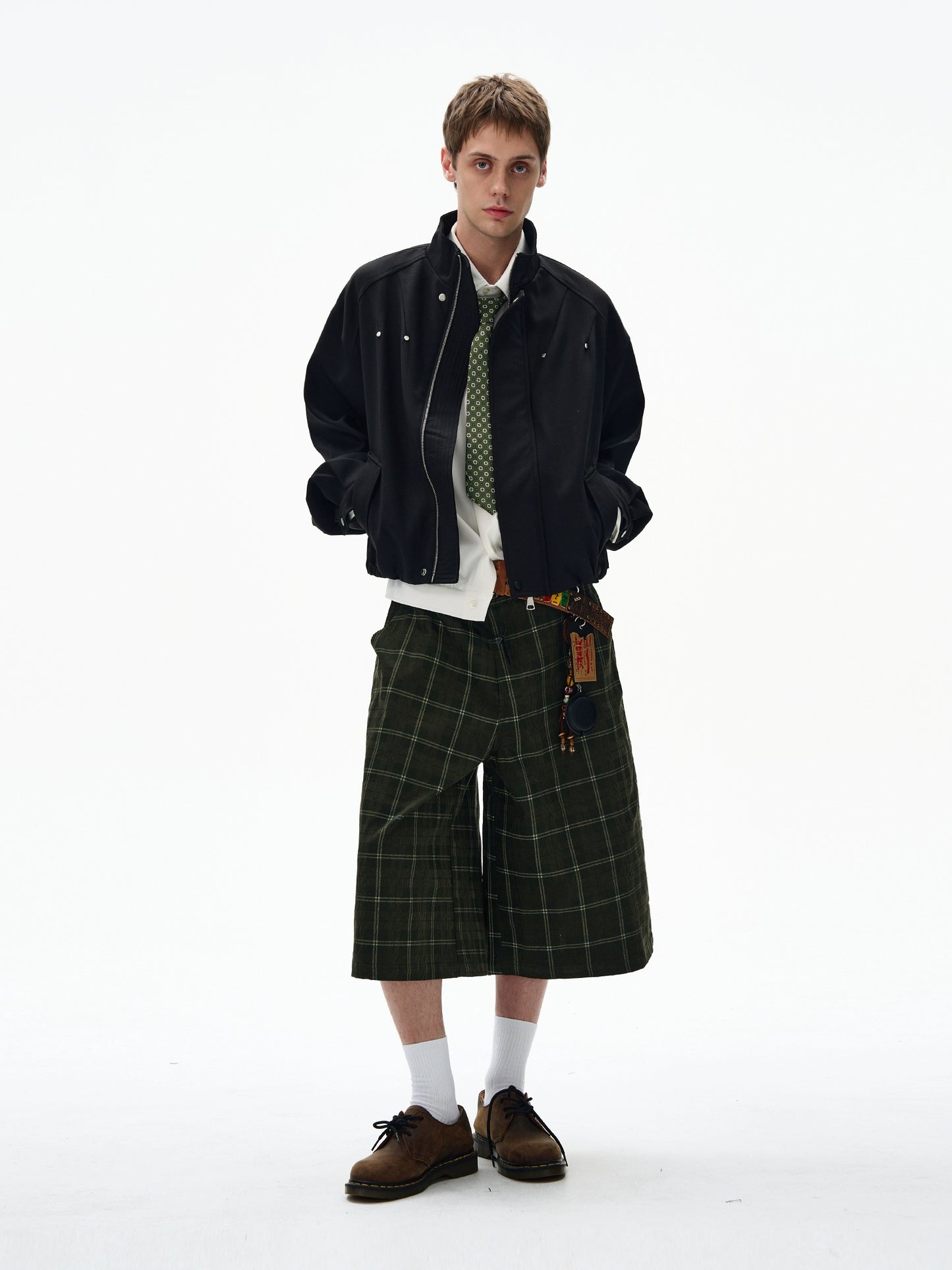 AMERICAN LOOSE DECONSTRUCTED RIVET FLIGHT JACKET