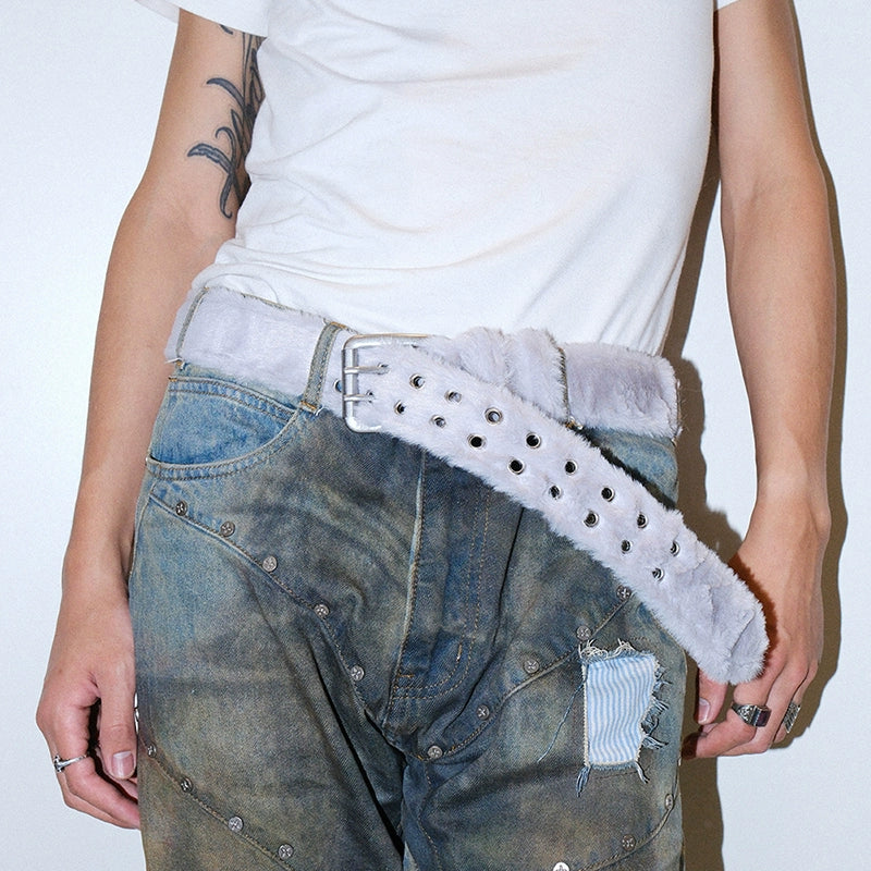 FUR GROMMET BELT