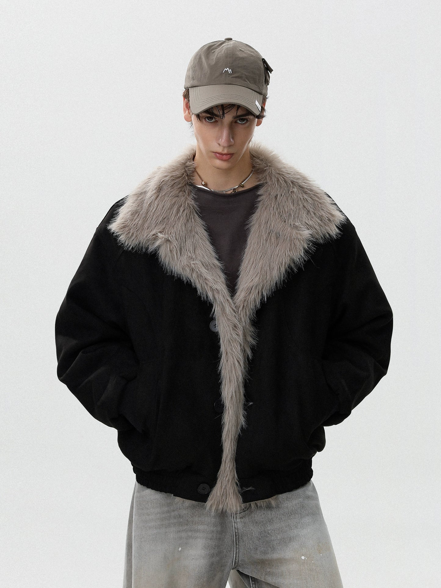 LUXE FUR COLLAR JACKET