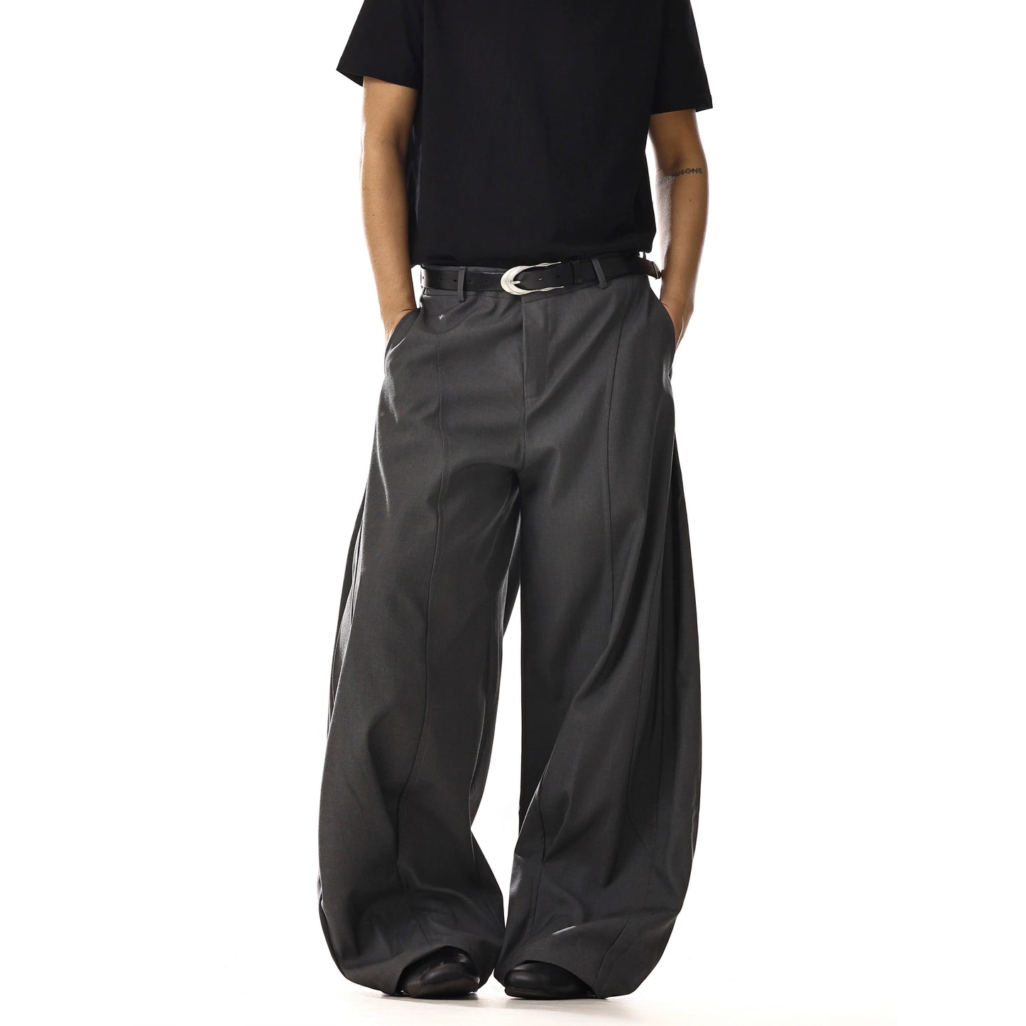 WIDE LEG TAILORED FLARE SLACKS