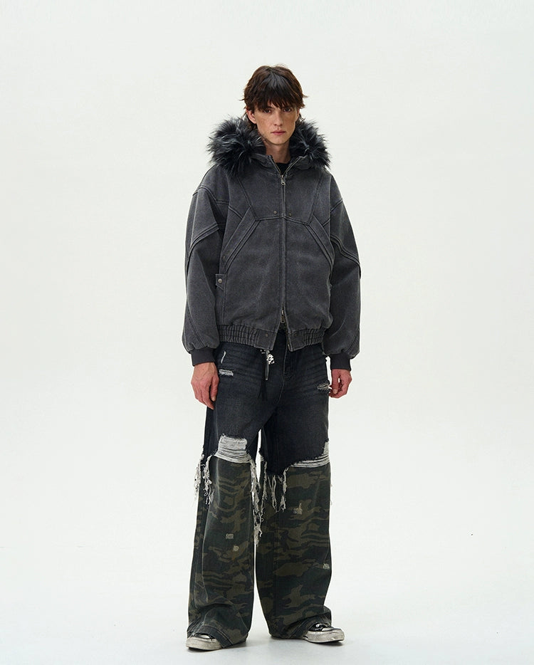 DECONSTRUCTS FUR JACKET