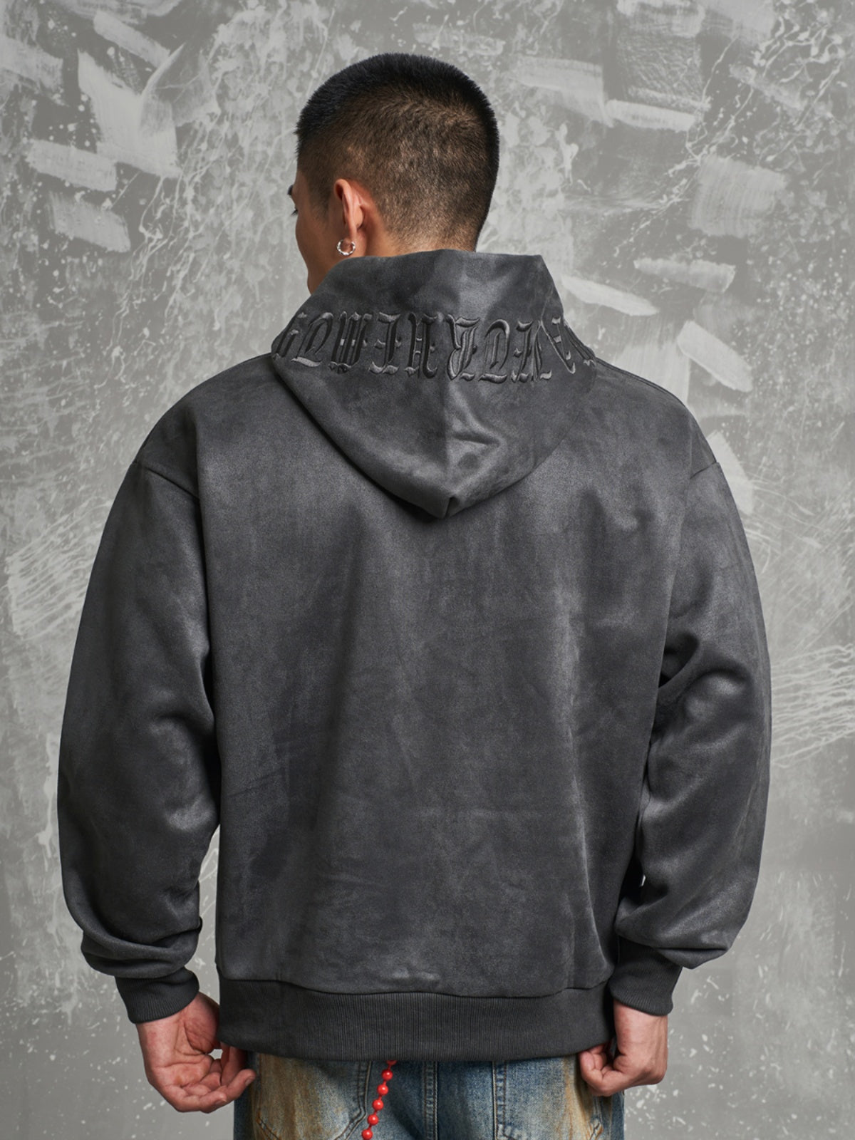 HEAVY EMBROIDERED WASHED HOODIE