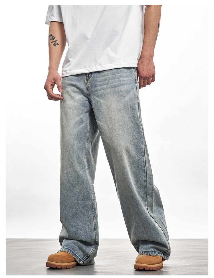 DAILY WASHED WIDE DENIM PANTS