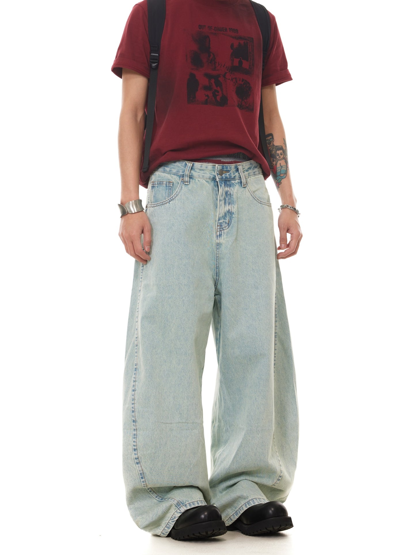 VINATAGE BAGGY WASHED DENIM
