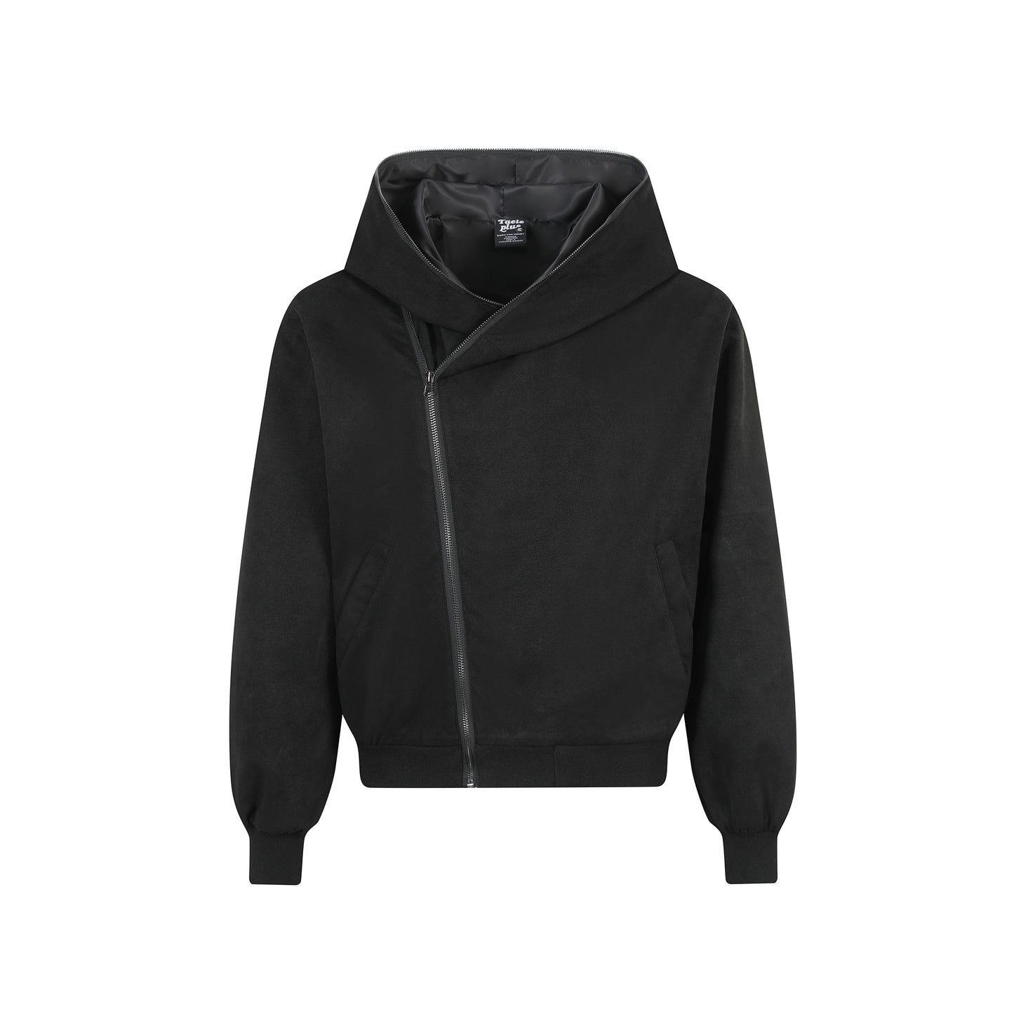 DIAGONAL ZIPPER HOODIE