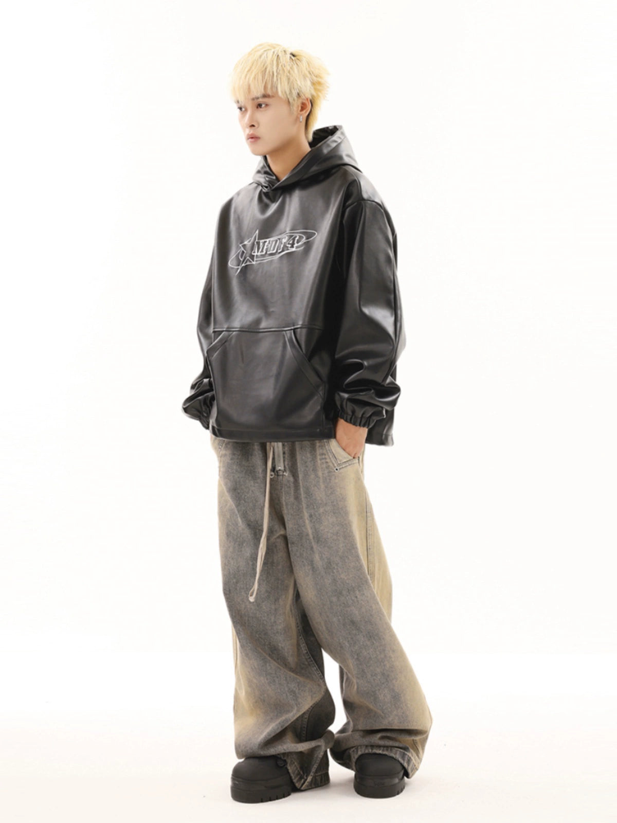 GRADIENT WASHED CARGO DENIM