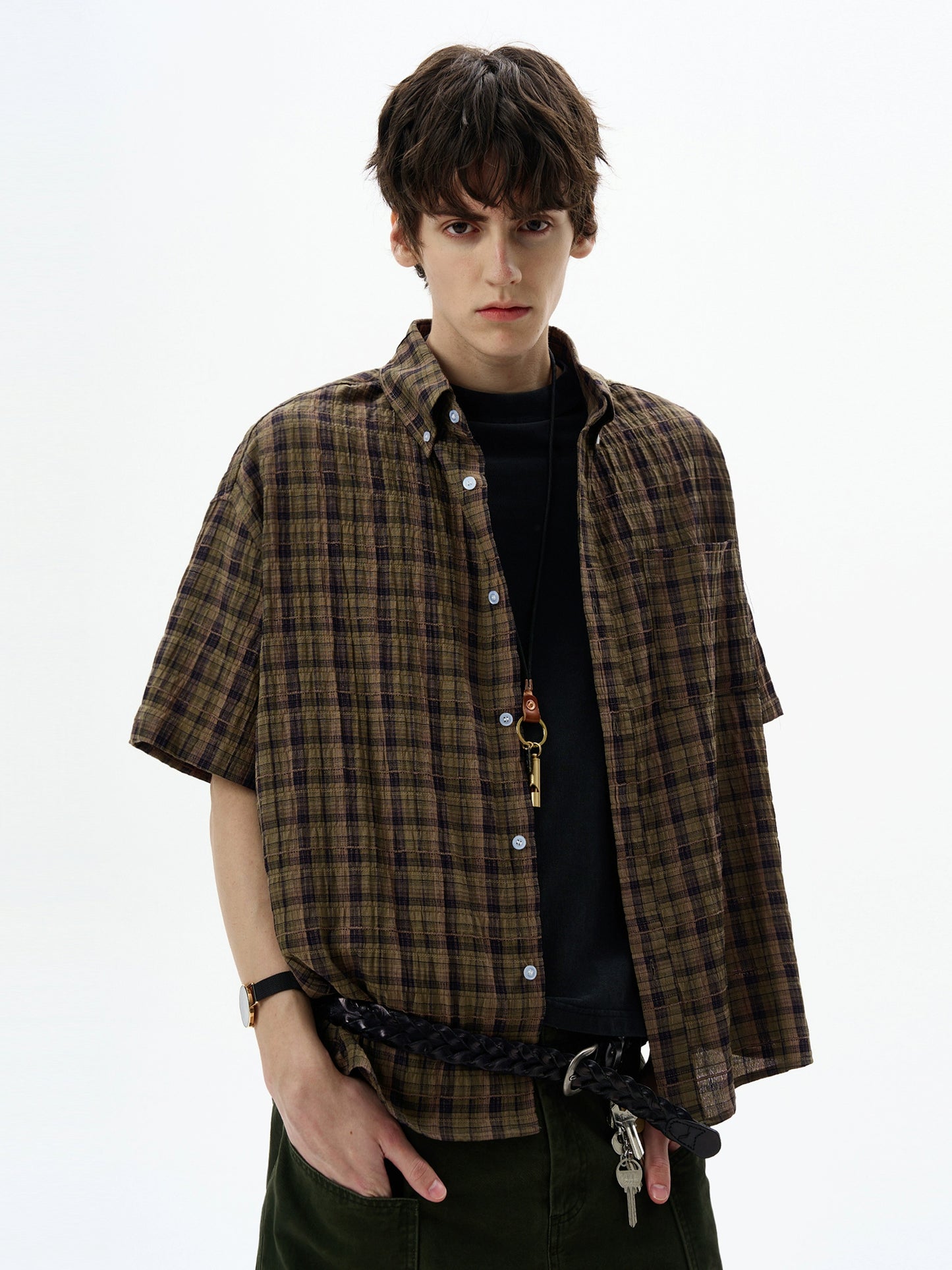 VINTAGE PLAID RELAXED SHIRT