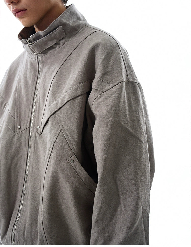 URBAN PANEL STRUCTURED ZIP JACKET
