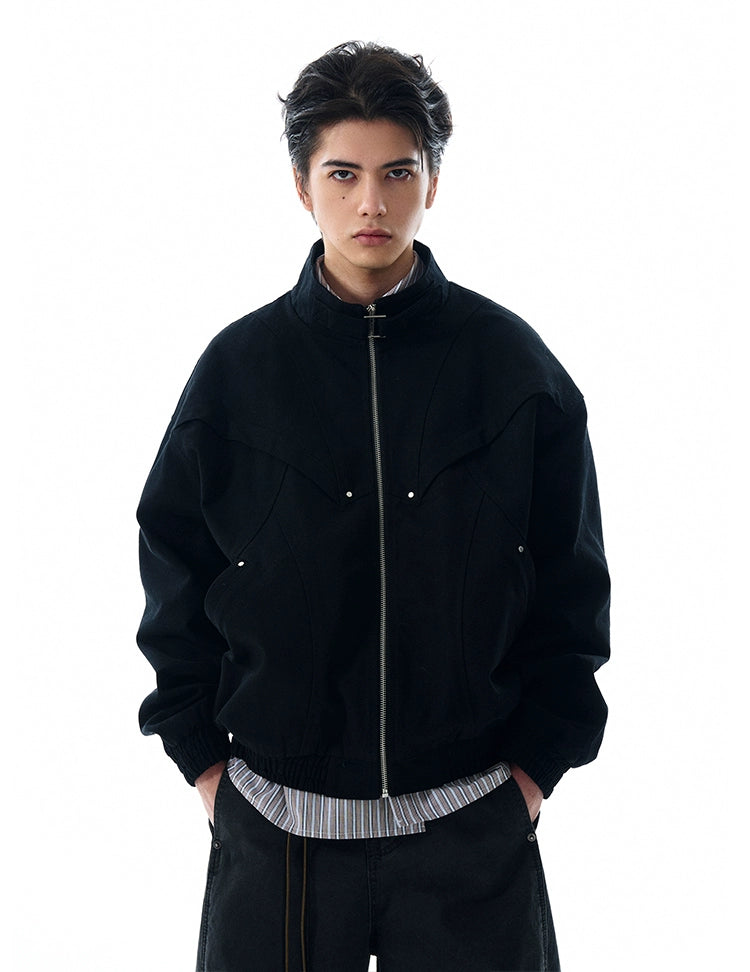 URBAN PANEL STRUCTURED ZIP JACKET