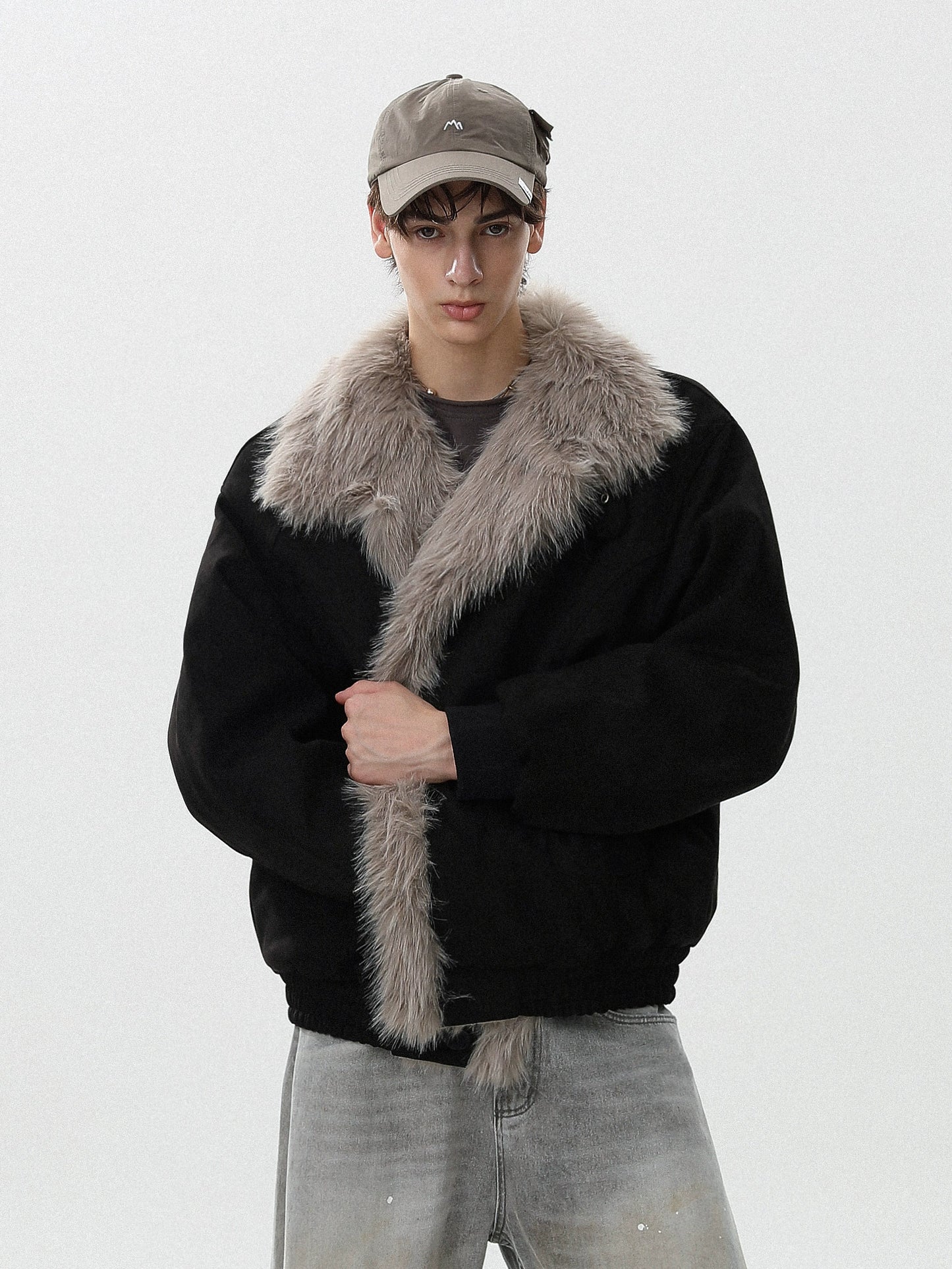 LUXE FUR COLLAR JACKET