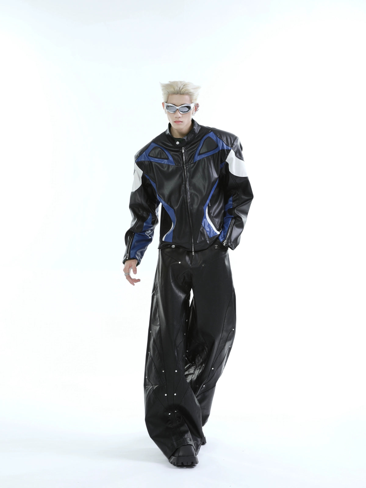 PU LEATHER BIKER JACKET