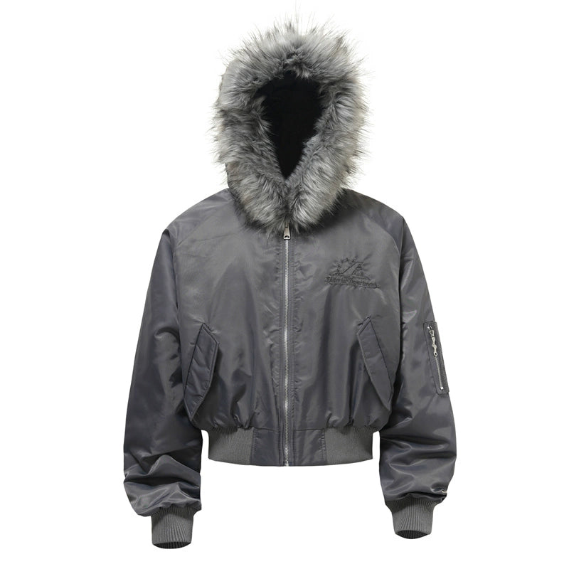 DECONSTRUCTED FUR BOMBER JACKET