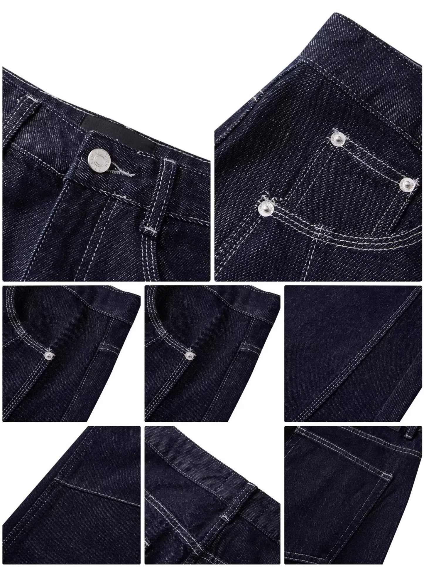 LOOSE SCIMITAR DENIM PANTS