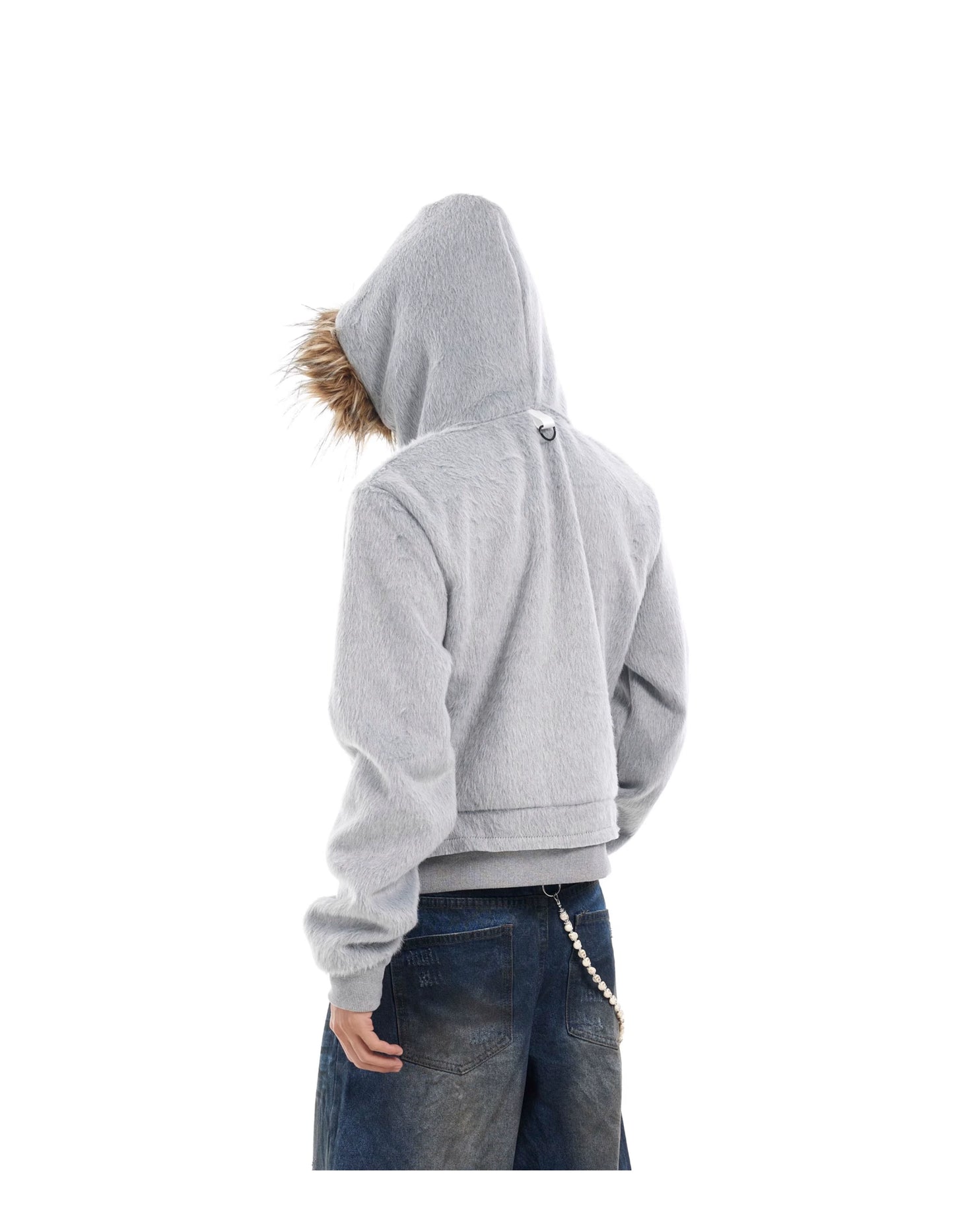 FROST FUR HOODED JACKET