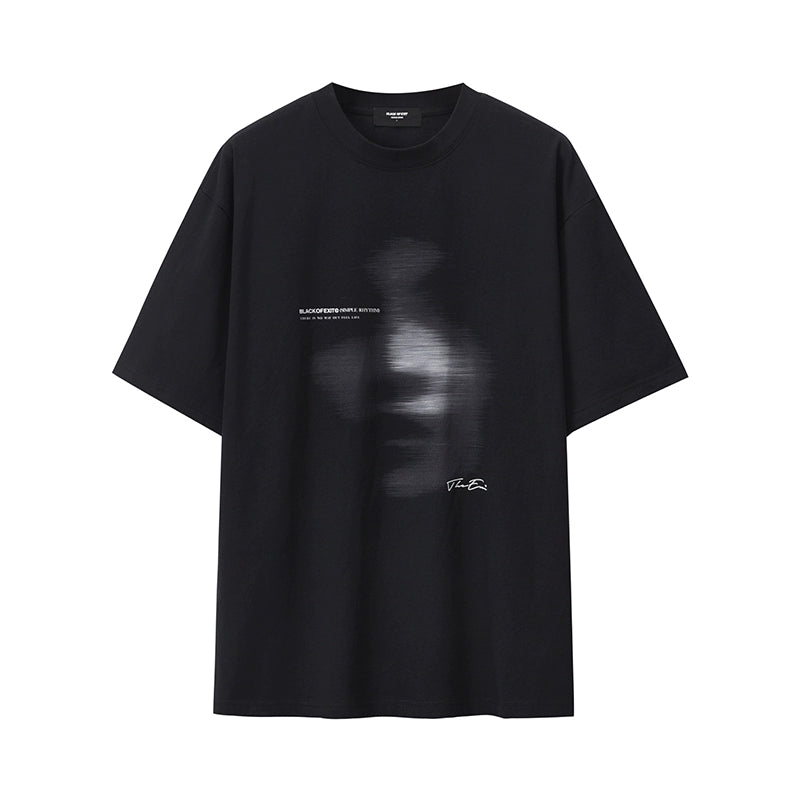 DARK ABSTRACT PHANTOM PRINT T-SHIRT