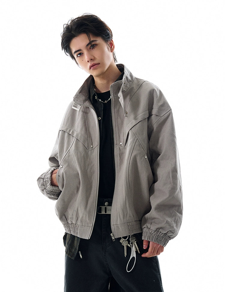 URBAN PANEL STRUCTURED ZIP JACKET