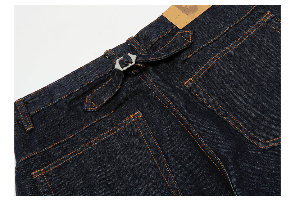 STRUCTIAL LINE SILHOUETTE DENIM PANTS