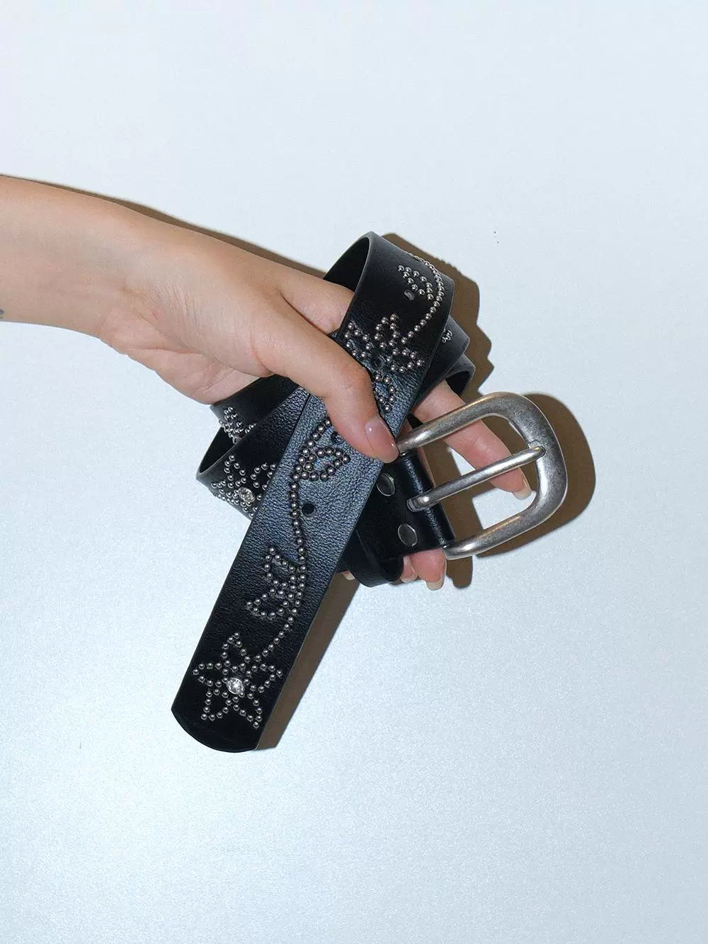 WESTERN STUDDED LEATHER BELT