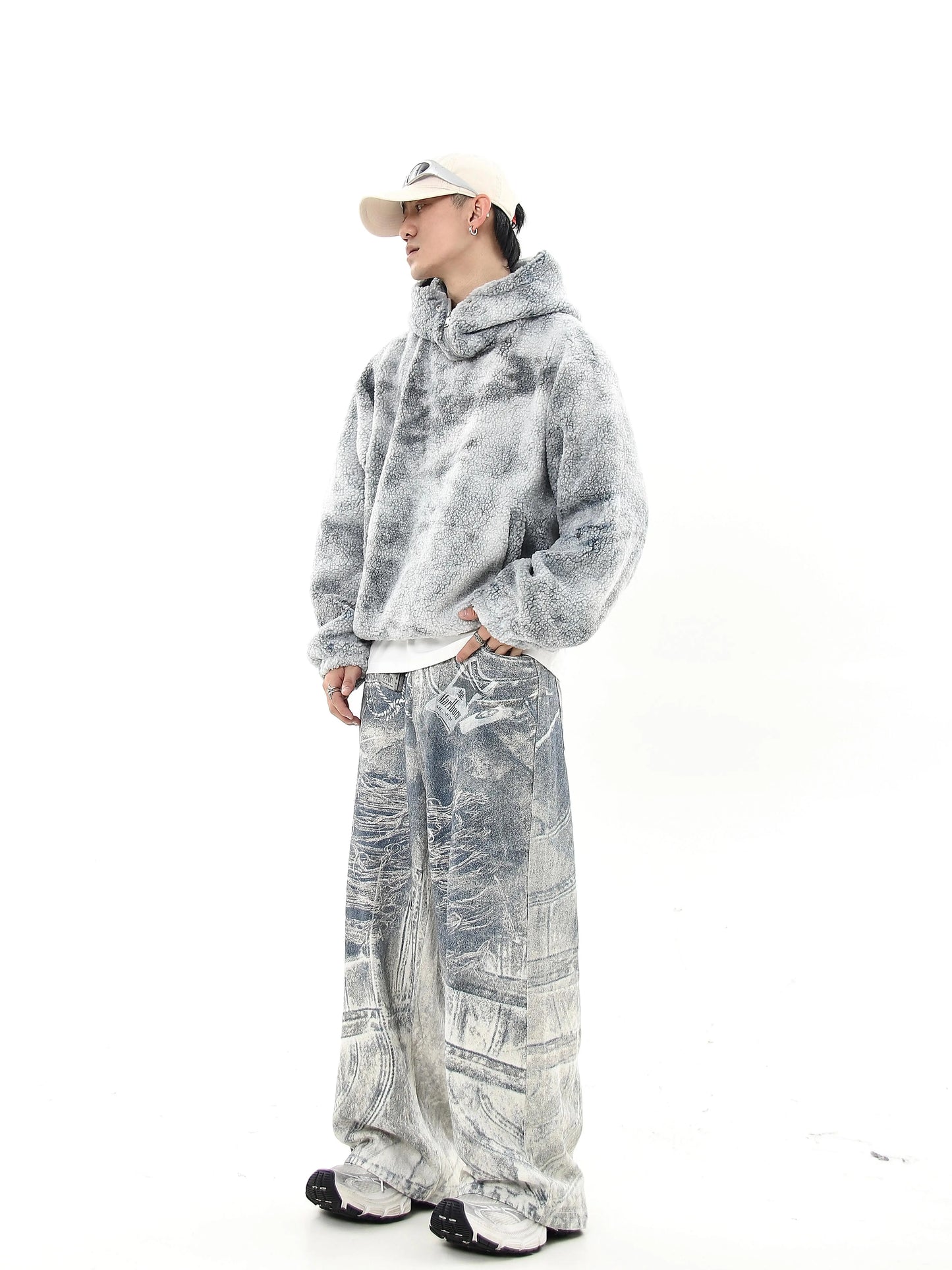 TIEDYE HALF-ZIP FLEECE