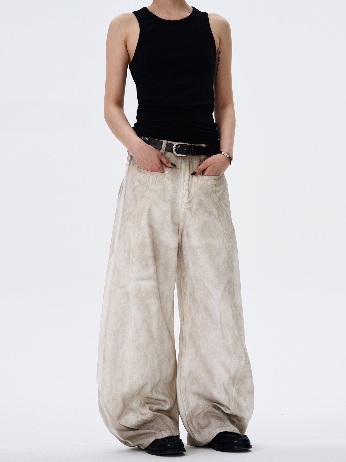 VINTAGE DISTRESSED DIRTYFIT PANTS