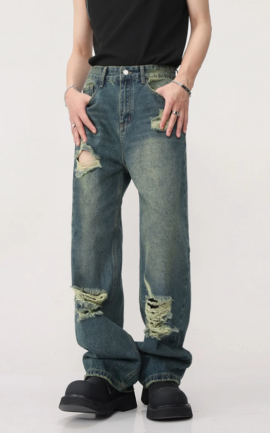 ORIGINAL DAMAGE DENIM PANTS JIN03