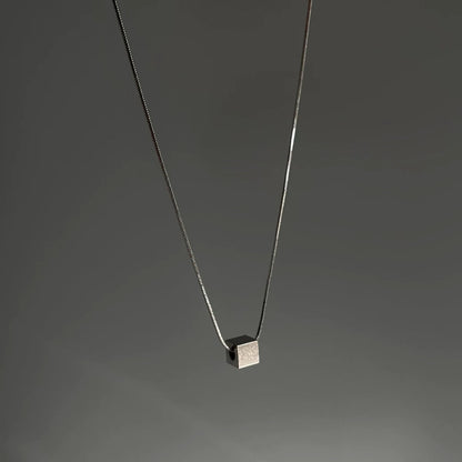 CUBE PENDANT NECKLACE