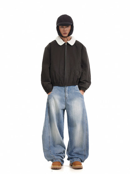 VINTAGE WASHED BAGGY DENIM PANTS