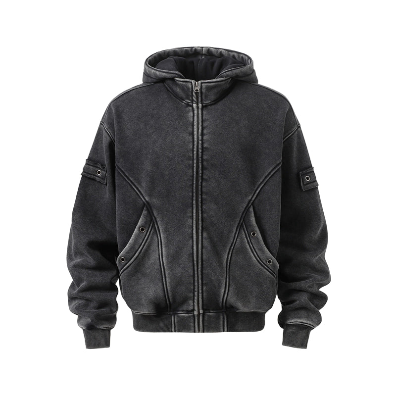 DECONSTRUCTION HOODED JACKET