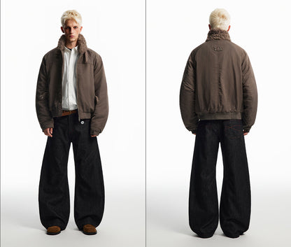 FUR PADDED BOMBER JACKET