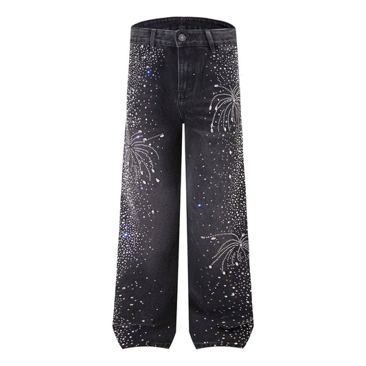 SPARKLERS RHINESTONE DENIM PANTS