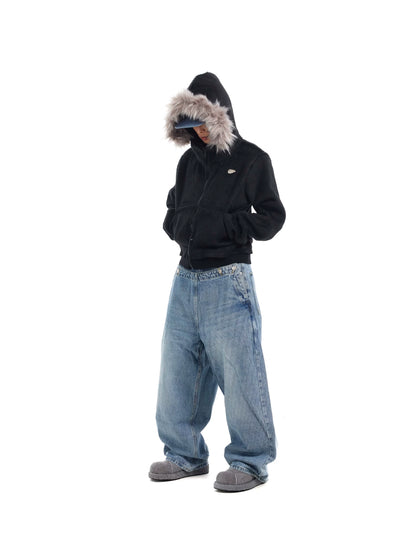 FROST FUR HOODED JACKET
