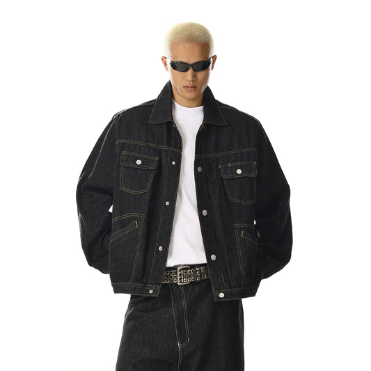 VINTAGE STYLE TRUCKER DENIM JACKET