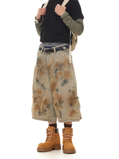 VINATGE DISTRESSED DENIM SHORTS