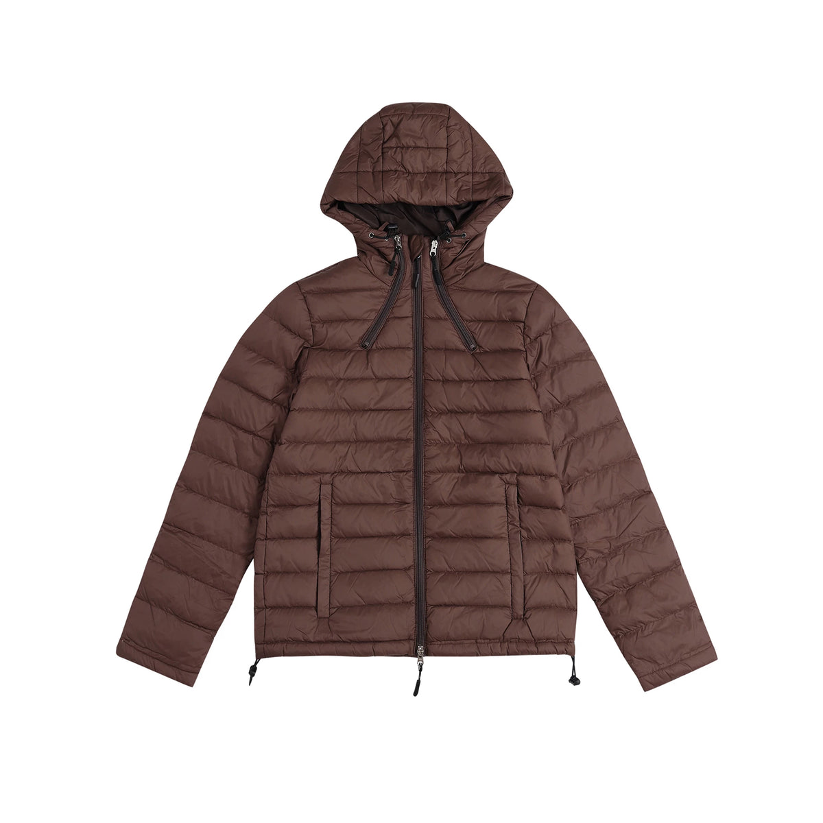 OVERSIZED HOOD CROPPED PUFFER JACKET