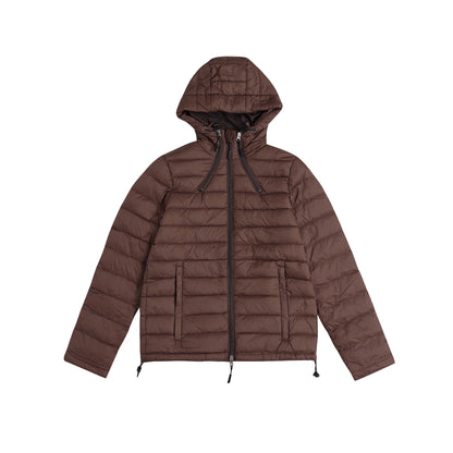 OVERSIZED HOOD CROPPED PUFFER JACKET