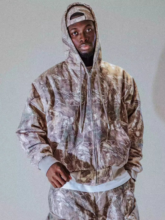 REAL TREE ZIP UP HOODIE