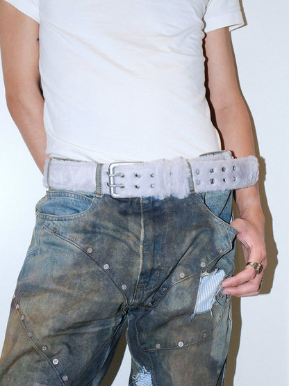 FUR GROMMET BELT