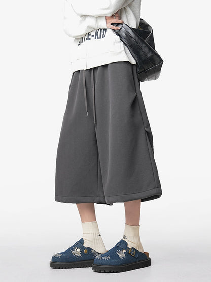 WIDE FIT SWEAT CULOTTE SHORTS