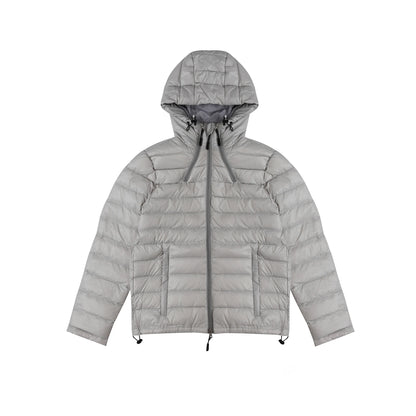 OVERSIZED HOOD CROPPED PUFFER JACKET