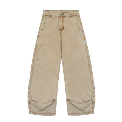 WASHED DRAPE SCIMITAR JEANS